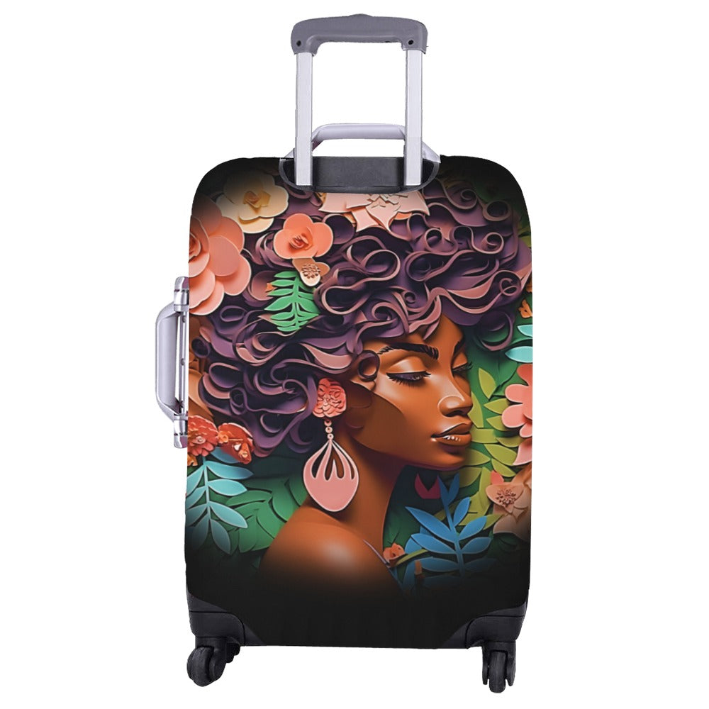 ALIM4U- Black Woman 11 Luggage Cover (Large Size) (26"-28")