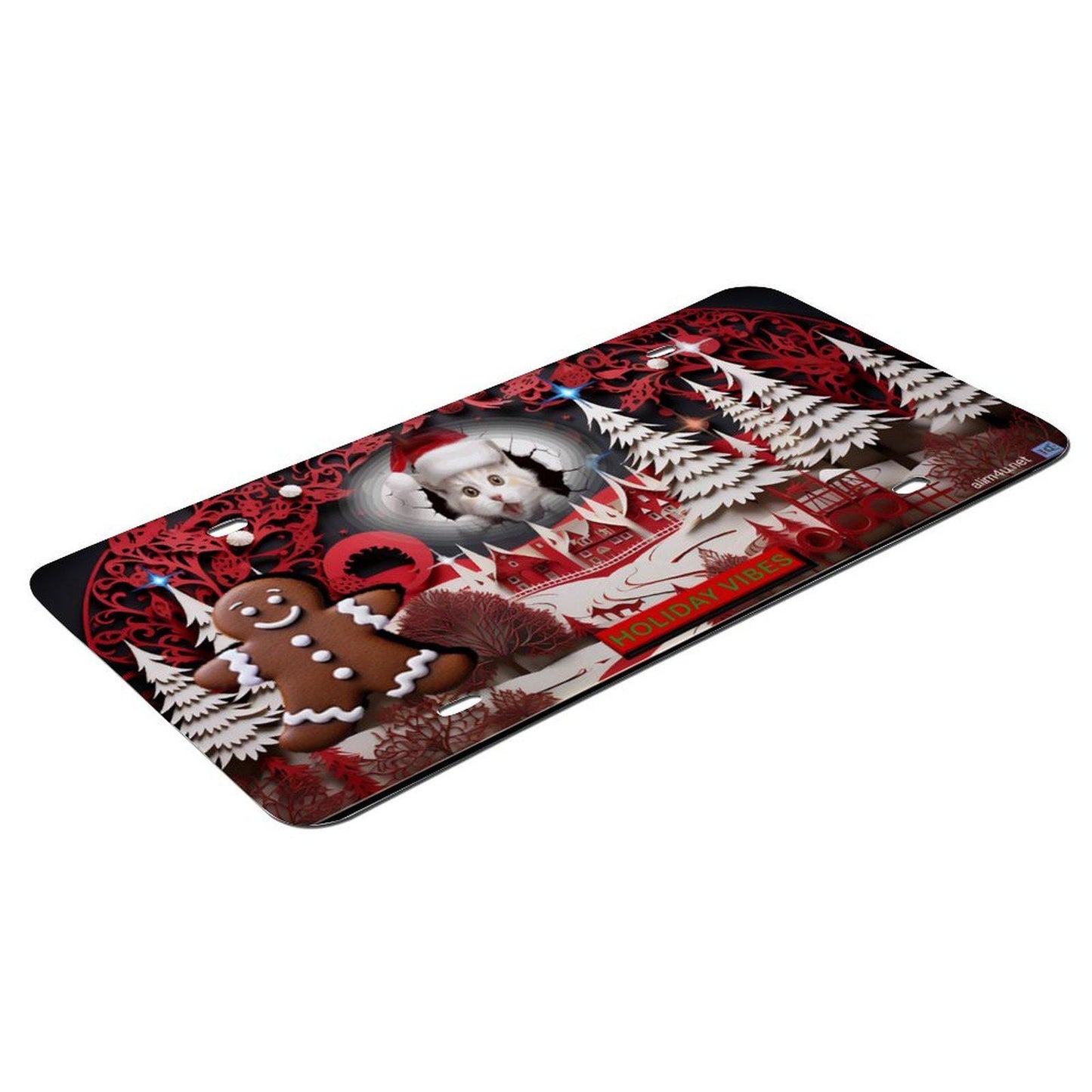 ALIM4U Christmas Car License Plate-11.8”x5.9”