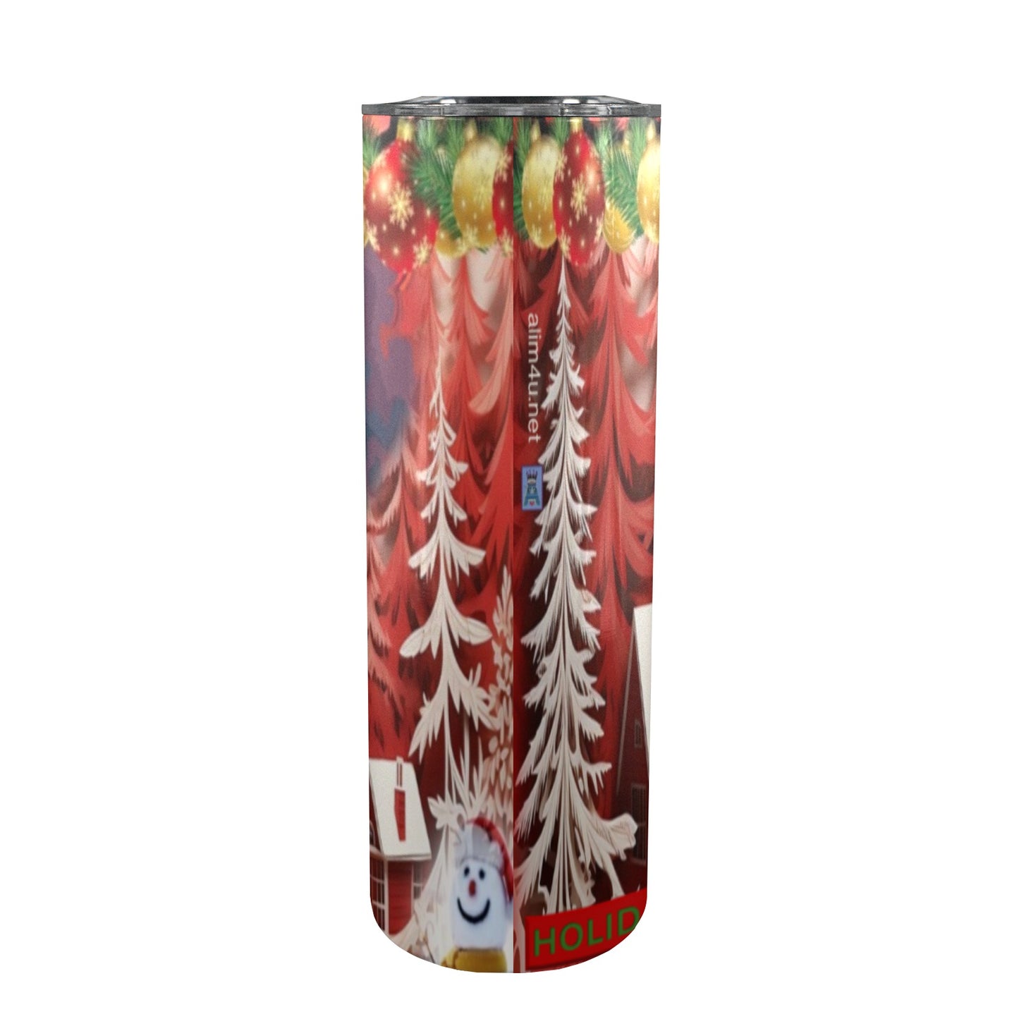 ALIM4U- A16 Drinking Cup 20 oz 20oz Tall Skinny Tumbler with Lid and Straw