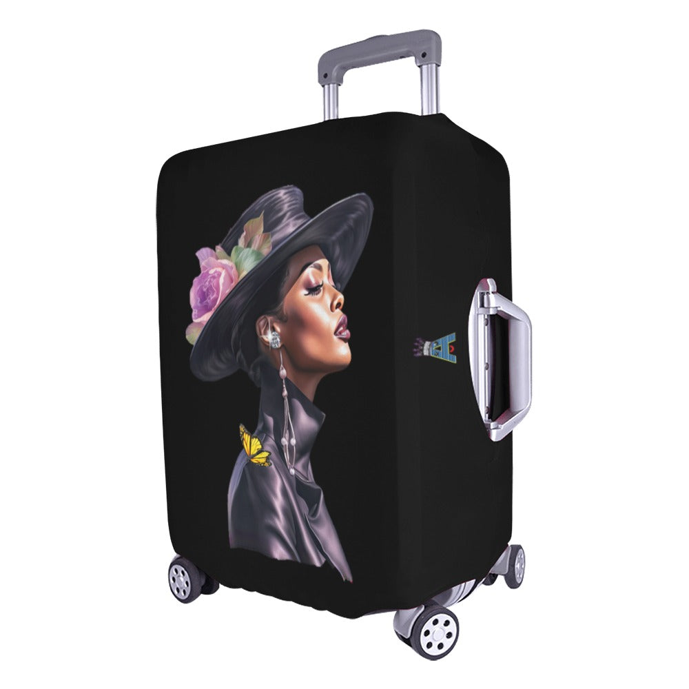 ALIM4U- Black Woman 13 Luggage Cover (Large Size) (26"-28")