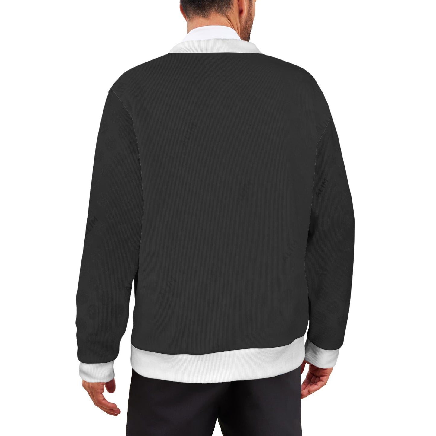 ALIM4U- Ugly Christmas Sweater 2 Custom Men's Cardigan (Model H73)