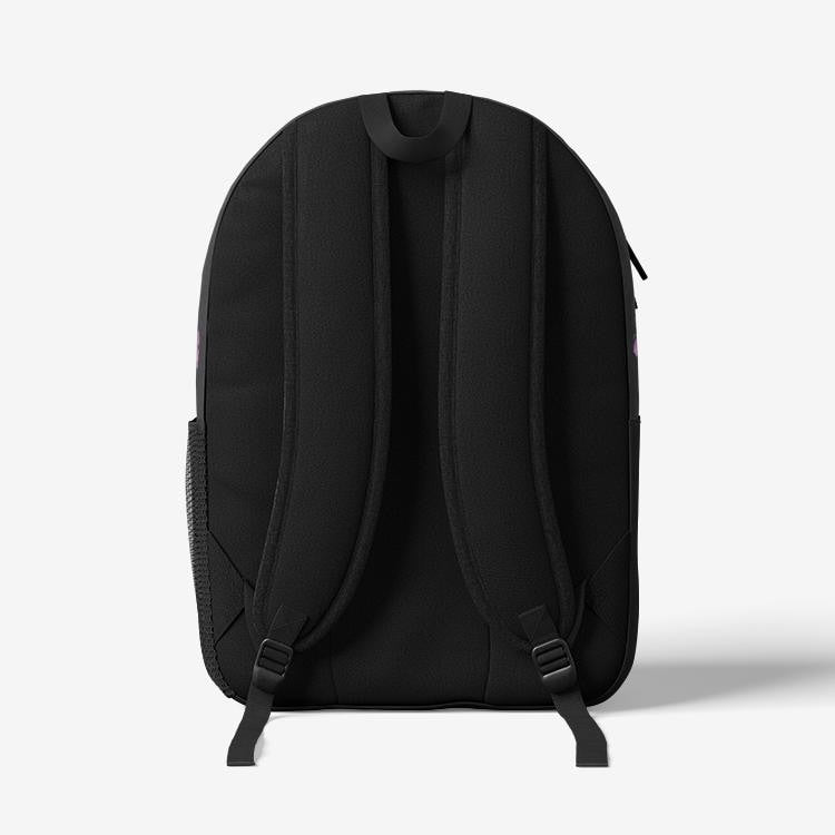 ALIM4U "Black Rose" Retro Colorful Print Trendy Backpack