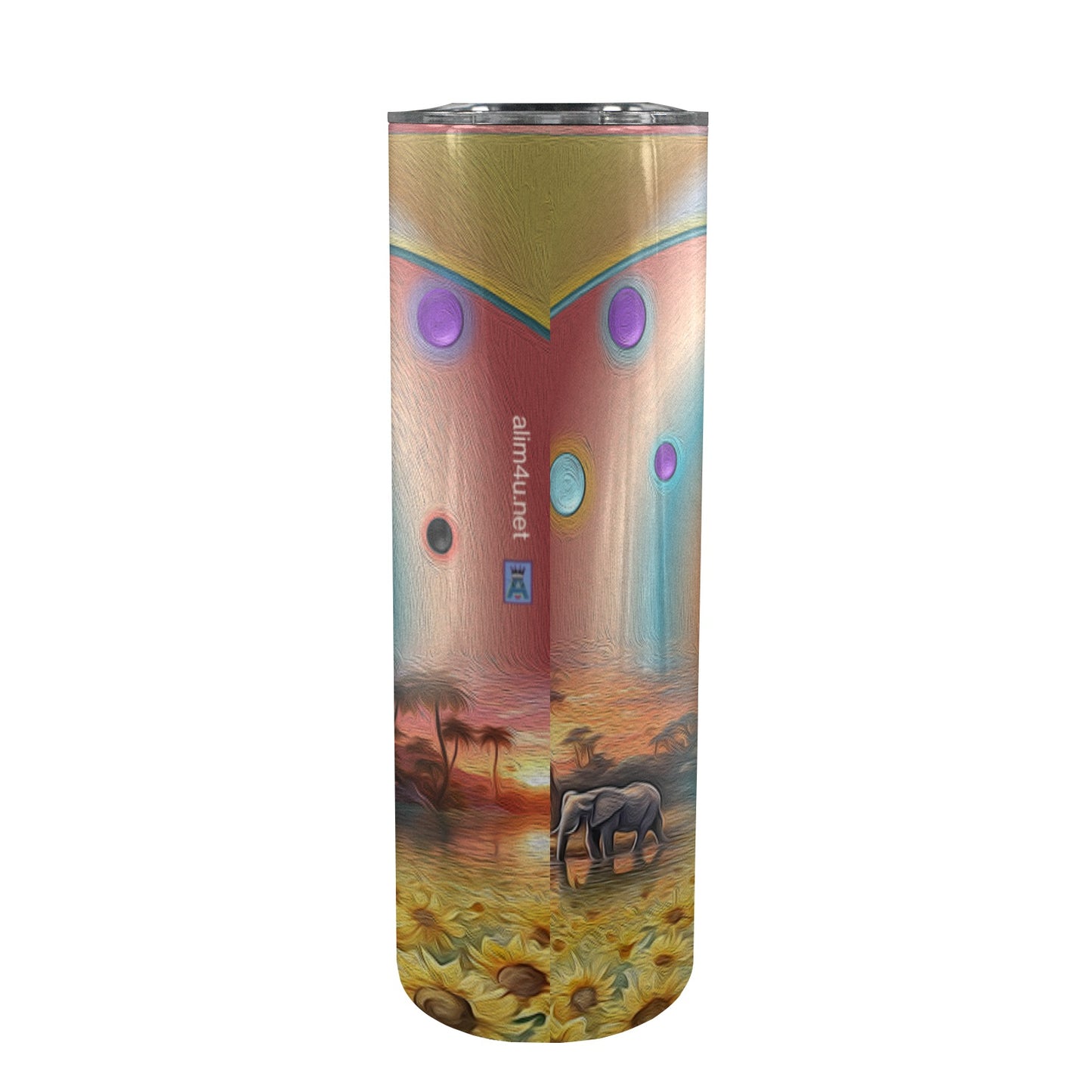 ALIM4U- A312 Drinking Cup 20oz 20oz Tall Skinny Tumbler with Lid and Straw