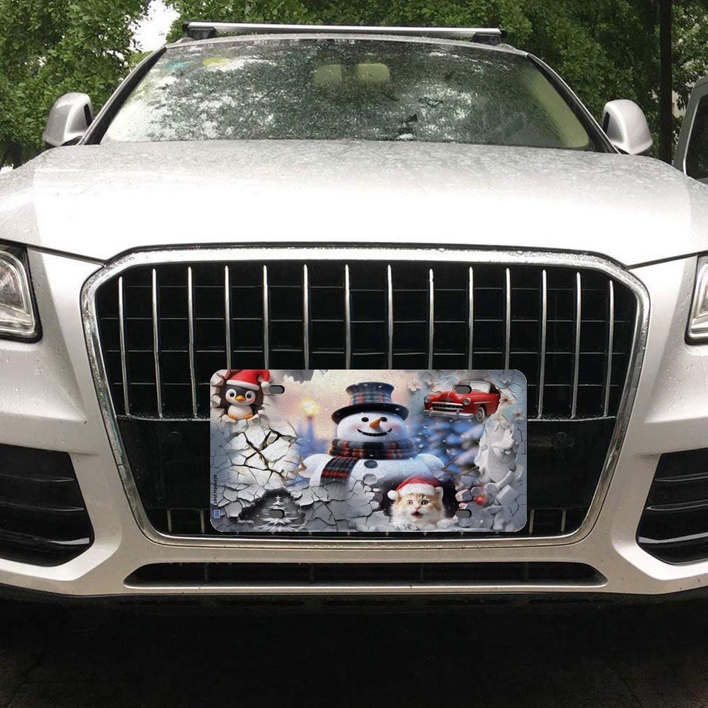 ALIM4U Christmas Car License Plate-11.8”x5.9”