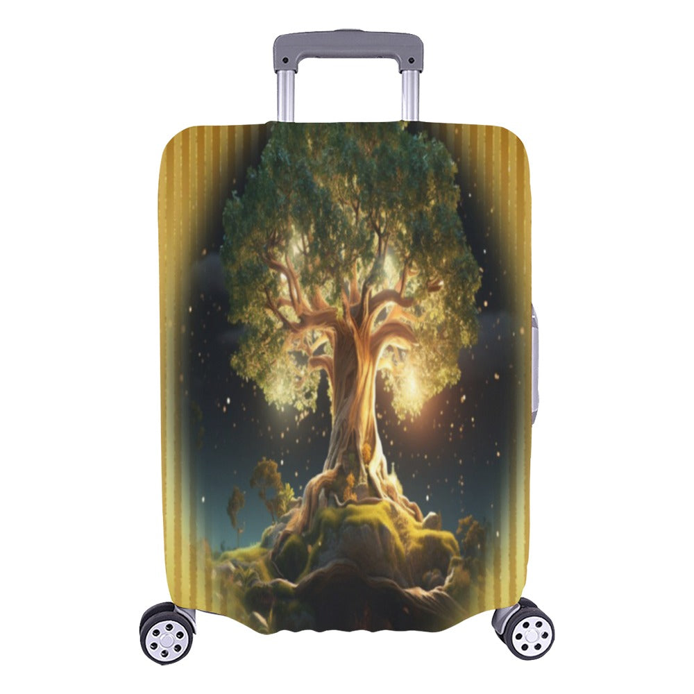 ALIM4U- Glowing Tree Luggage Cover (Large Size) (26"-28")