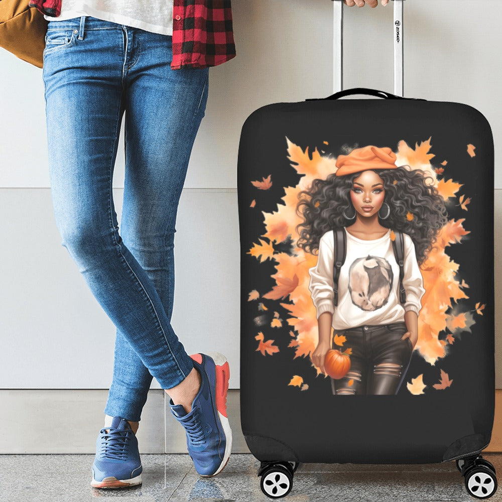 ALIM4U-Black Woman Positivity 2 Luggage Cover (Large Size) (26"-28")