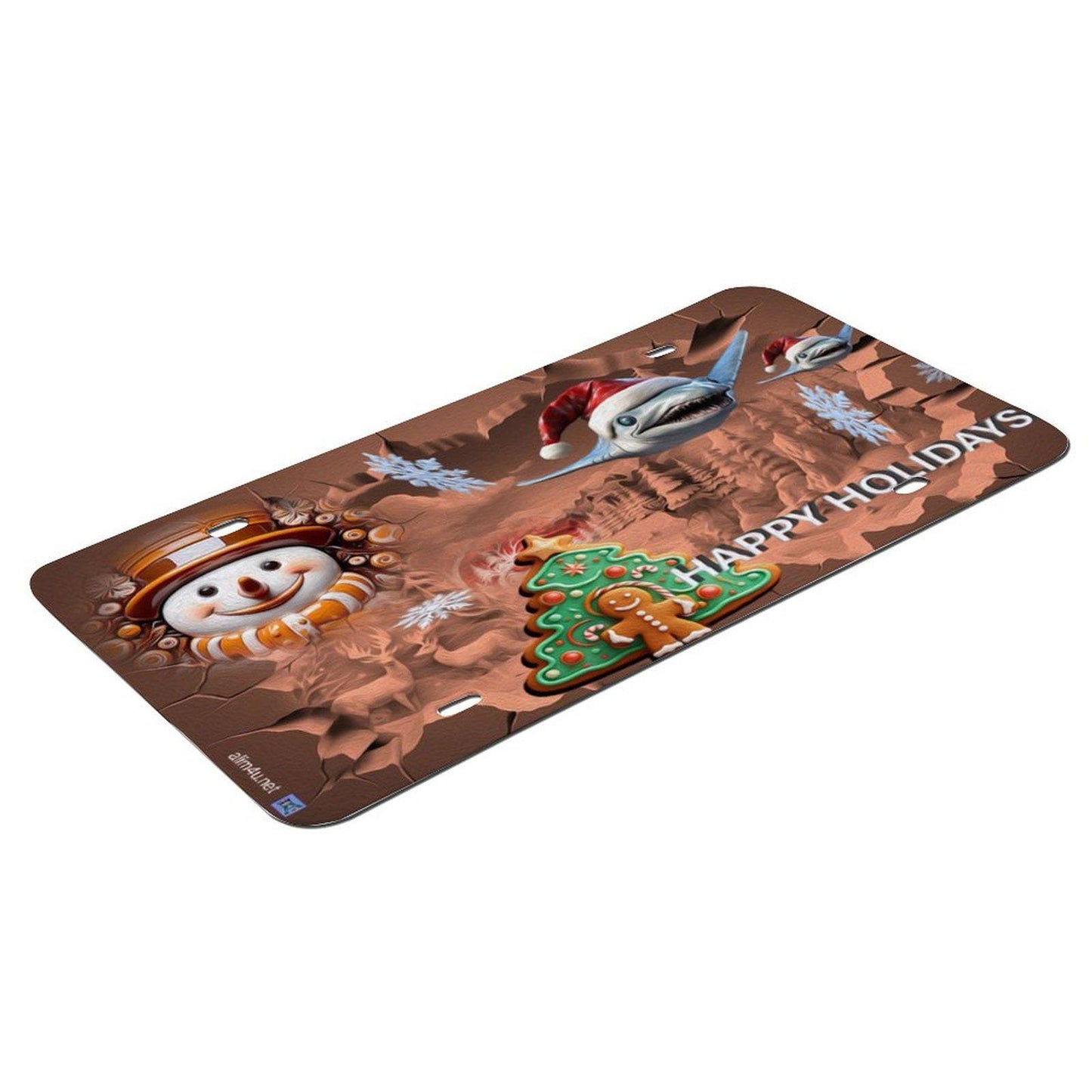 ALIM4U Christmas Car License Plate-11.8”x5.9”