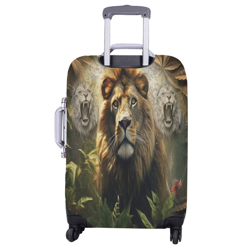 ALIM4U- Lion King of the Cannabis Jungle Luggage Cover (Large Size) (26"-28")
