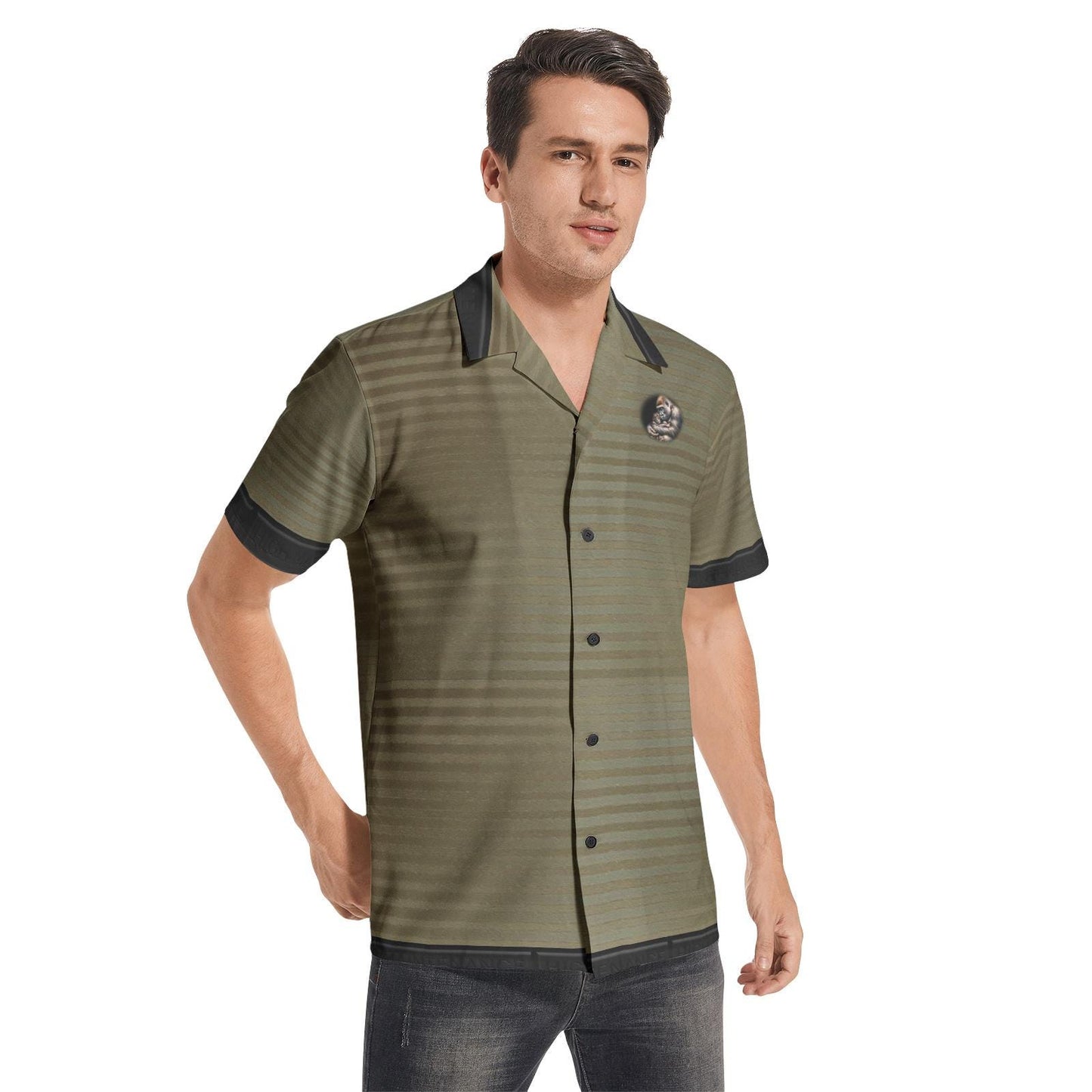 ALIM4U "Grilla" Men's All-over print Short Sleeve Shirts