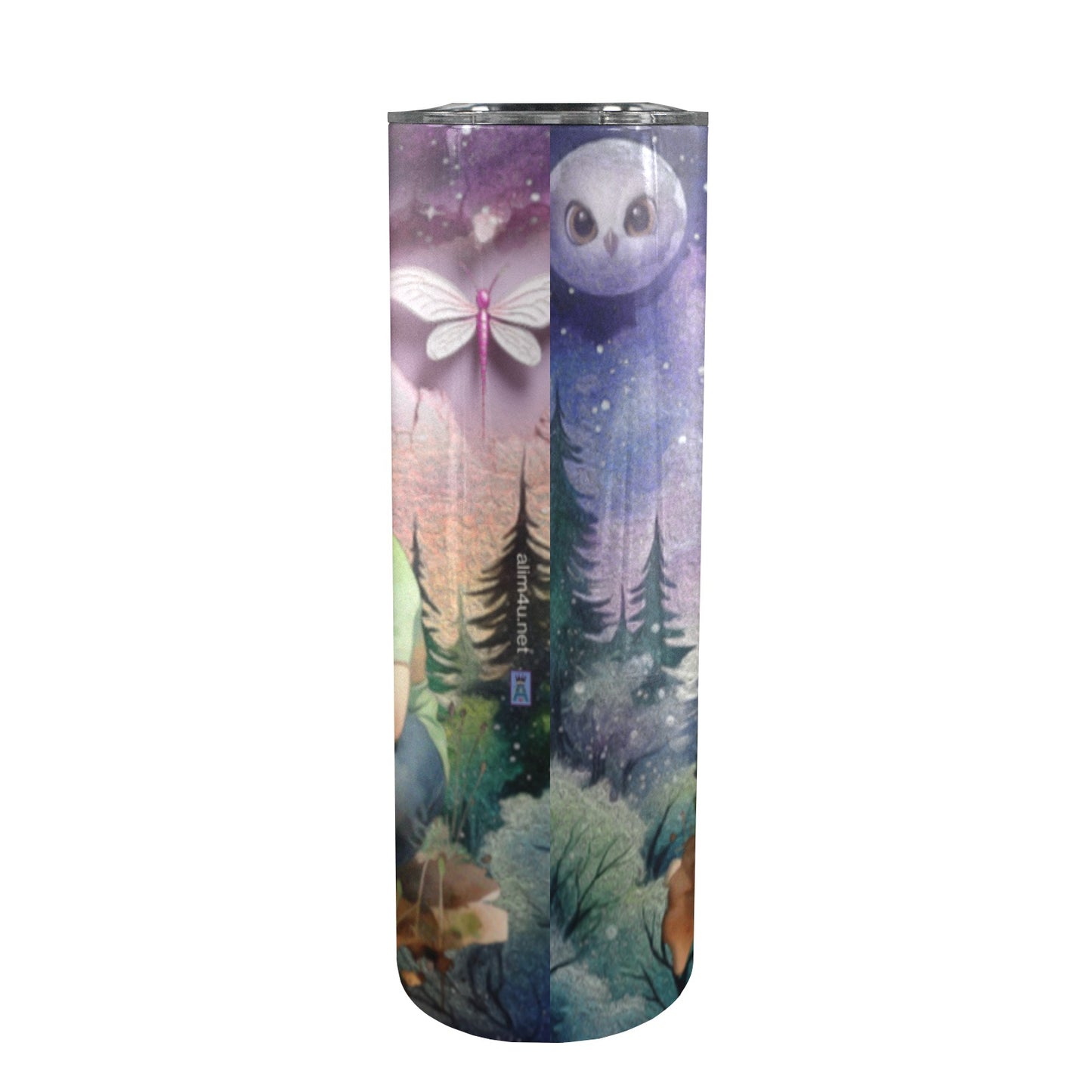 ALIM4U- A13 Drinking Cup 20 oz 20oz Tall Skinny Tumbler with Lid and Straw
