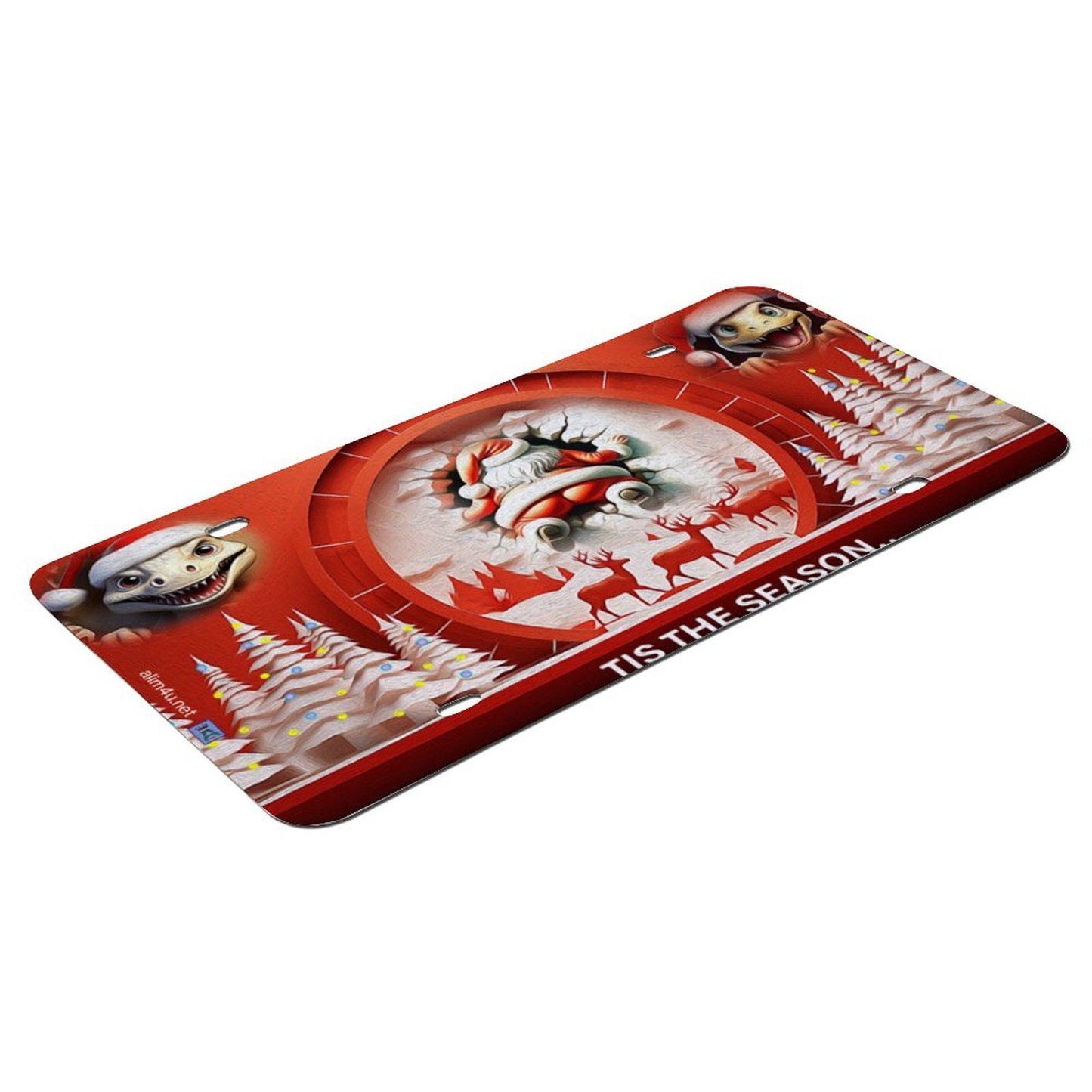 ALIM4U Christmas Car License Plate-11.8”x5.9”