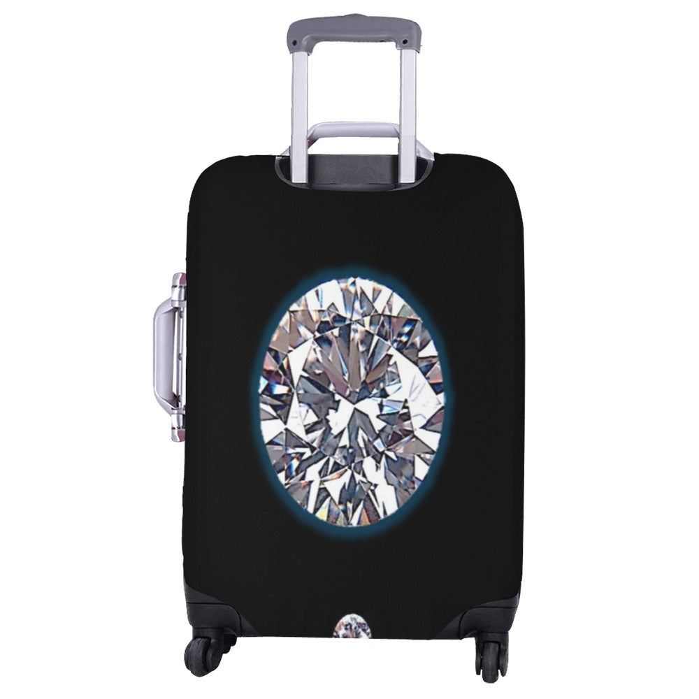 ALIM4U- Large White Diamond Luggage Cover (Large Size) (26"-28")