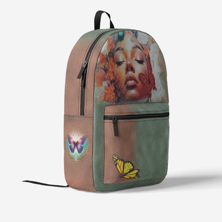 ALIM4U "Blossom" Retro Colorful Print Trendy Backpack