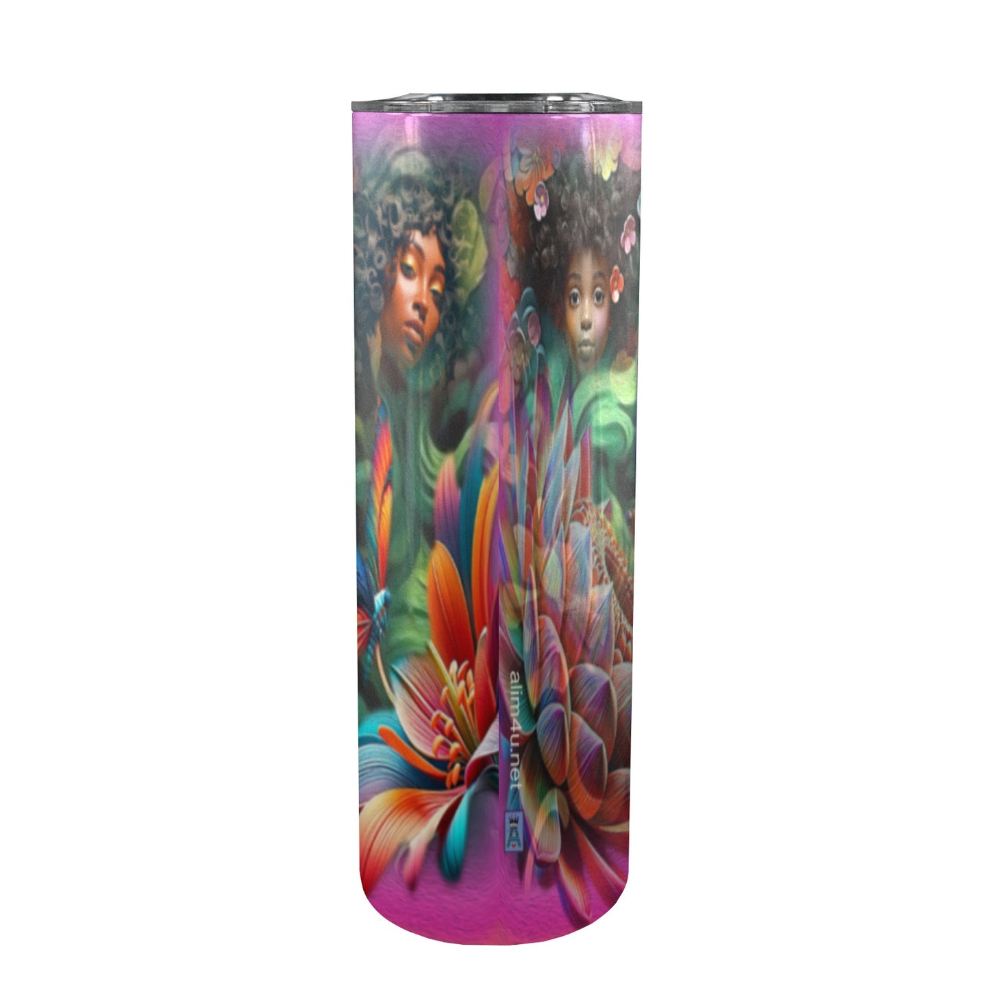 ALIM4U- A131 Drinking Cup 20 oz 20oz Tall Skinny Tumbler with Lid and Straw