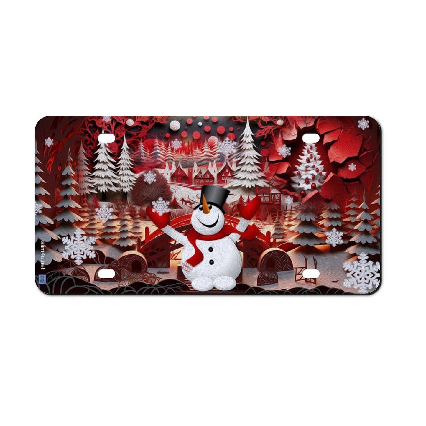 ALIM4U Christmas Car License Plate-11.8”x5.9”