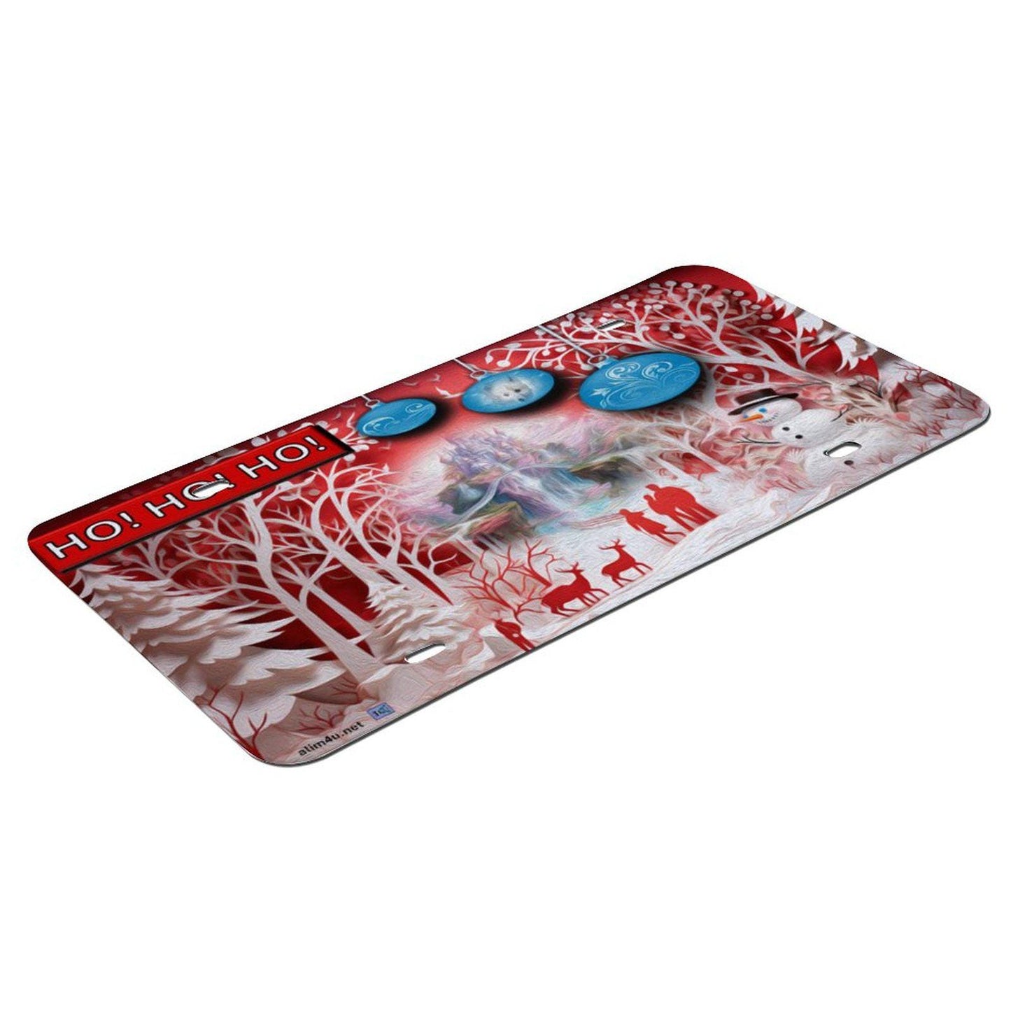 ALIM4U Christmas Car License Plate-11.8”x5.9”