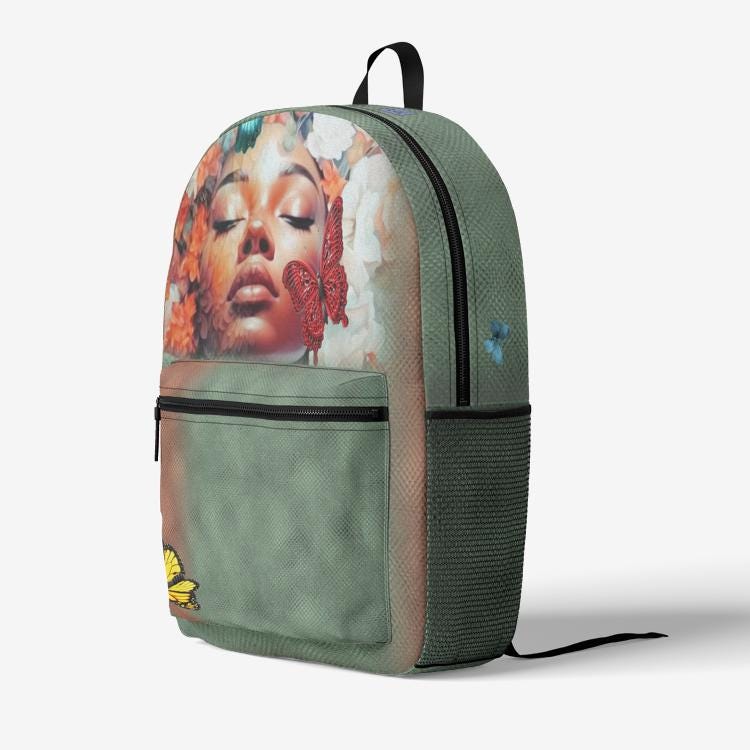 ALIM4U "Blossom" Retro Colorful Print Trendy Backpack
