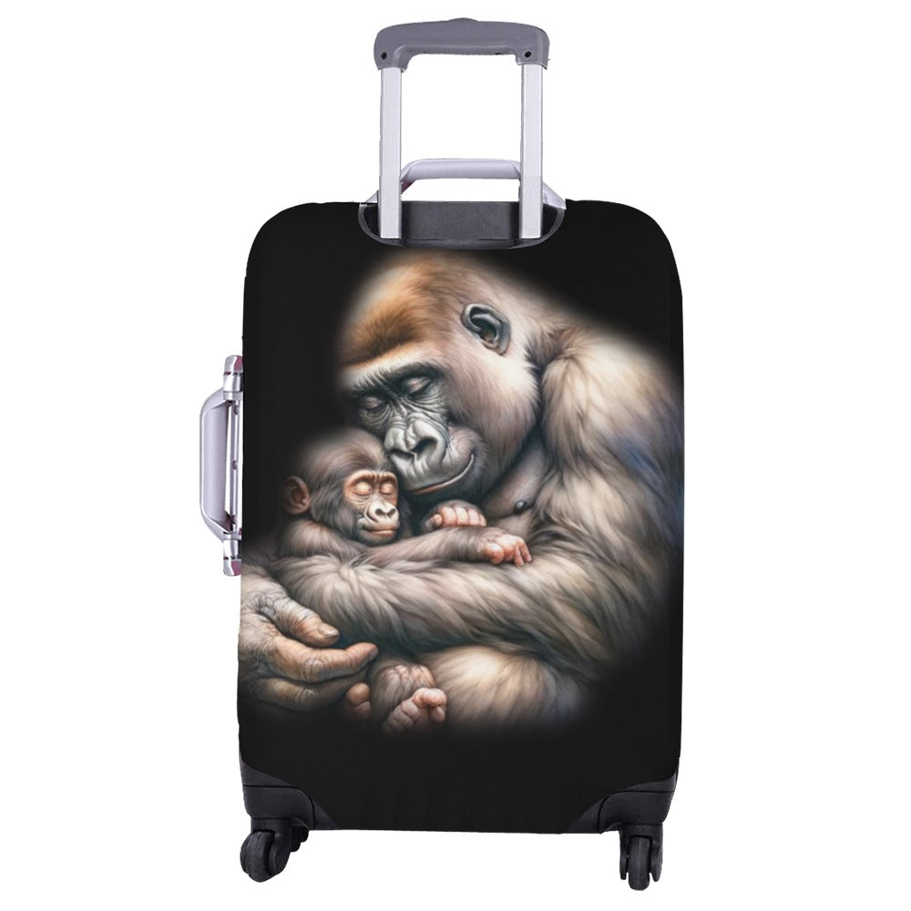 ALIM4U- Gorilla with Child Luggage Cover (Large Size) (26"-28")