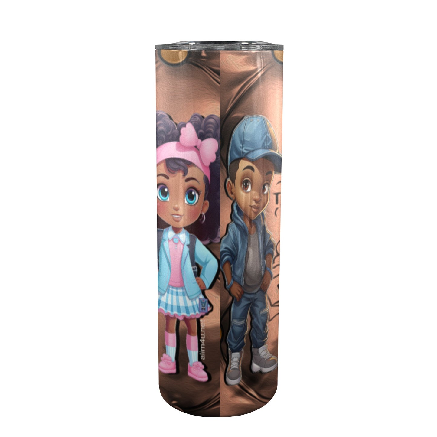 ALIM4U- A8 Drinking Cup 20 oz 20oz Tall Skinny Tumbler with Lid and Straw
