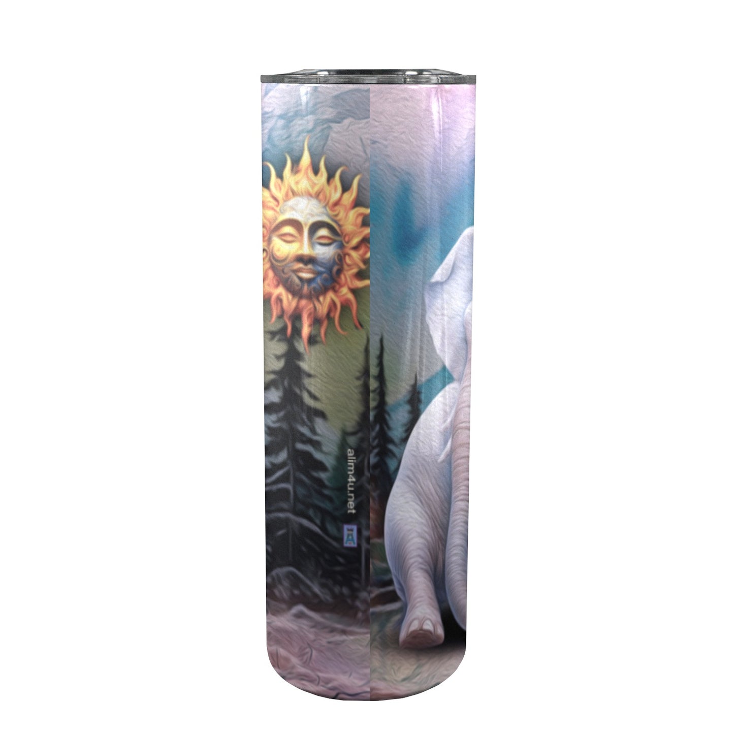 ALIM4U- A4 Drinking Cup 20 oz 20oz Tall Skinny Tumbler with Lid and Straw