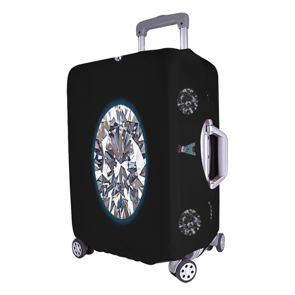 ALIM4U- Large White Diamond Luggage Cover (Large Size) (26"-28")