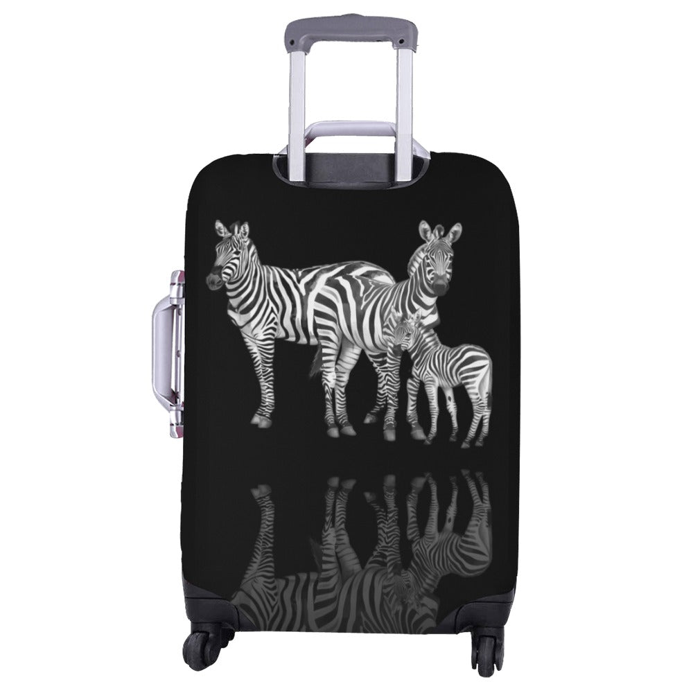 ALIM4U- Zebra Family Luggage Cover (Large Size) (26"-28")