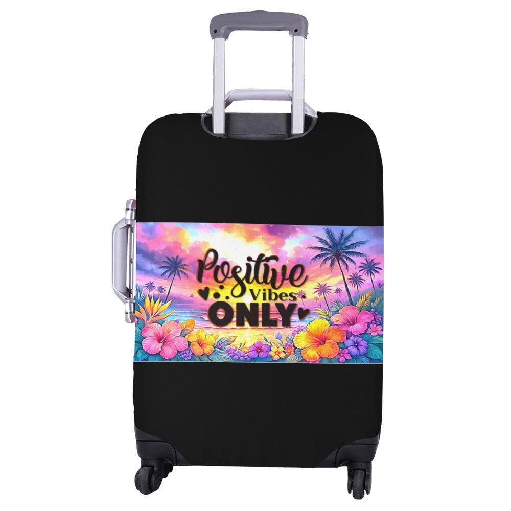 ALIM4U- Positive Vibes Only Luggage Cover (Large Size) (26"-28")
