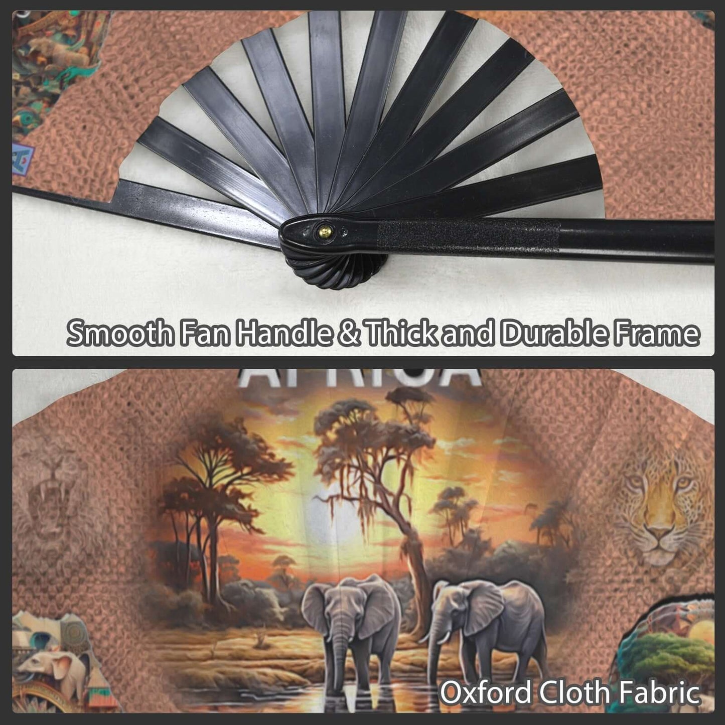 Clack Fan 14 Multi-Colored Floral Canvas Butterflies
