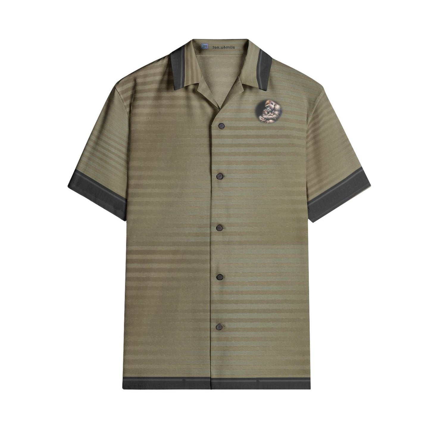 ALIM4U "Grilla" Men's All-over print Short Sleeve Shirts
