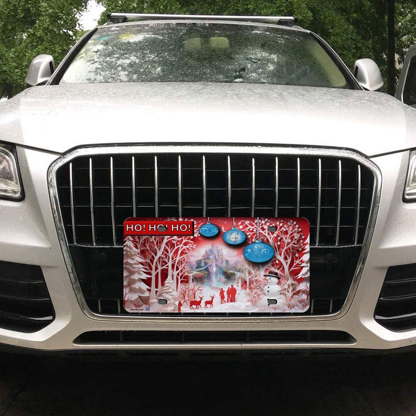 ALIM4U Christmas Car License Plate-11.8”x5.9”