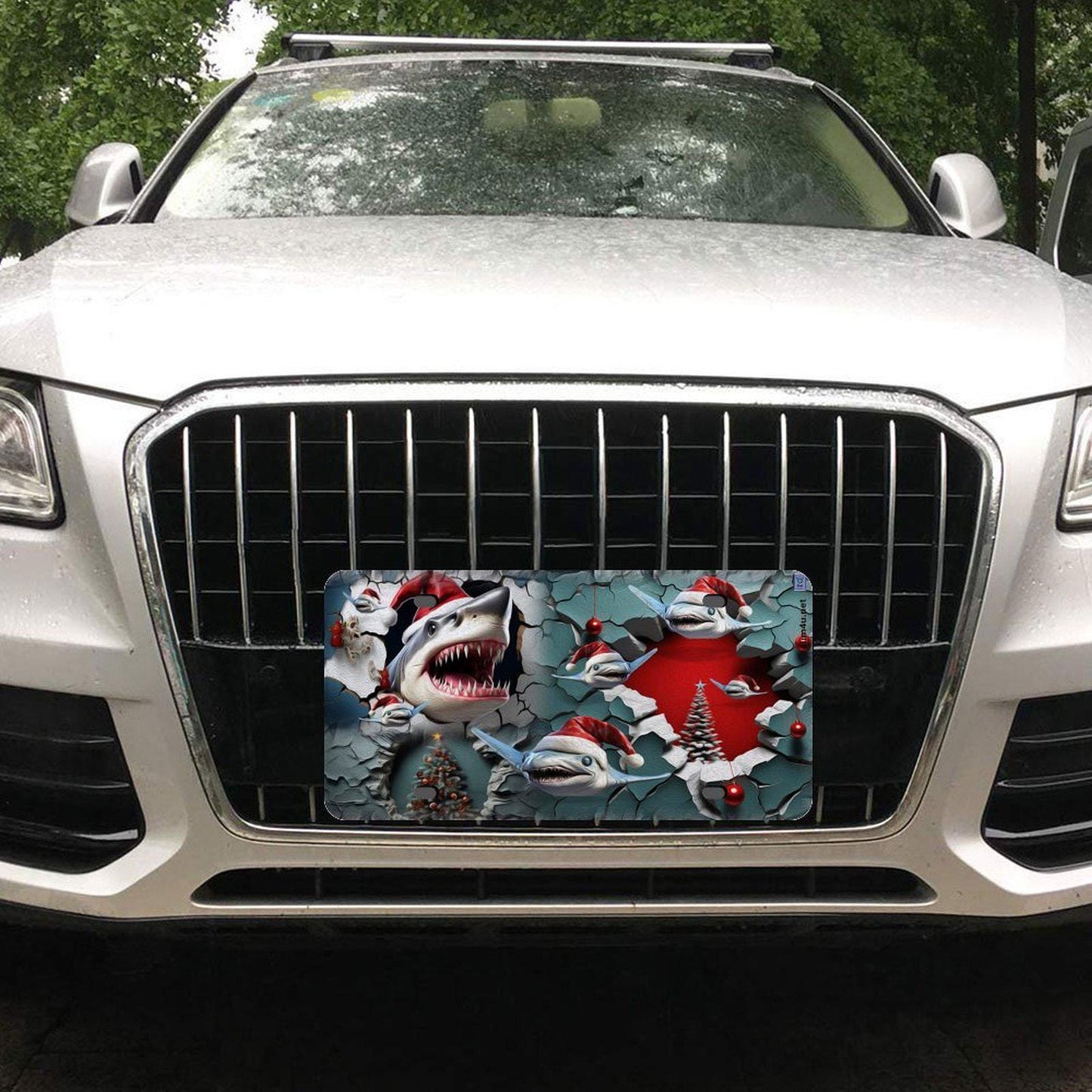 ALIM4U Christmas Car License Plate-11.8”x5.9”