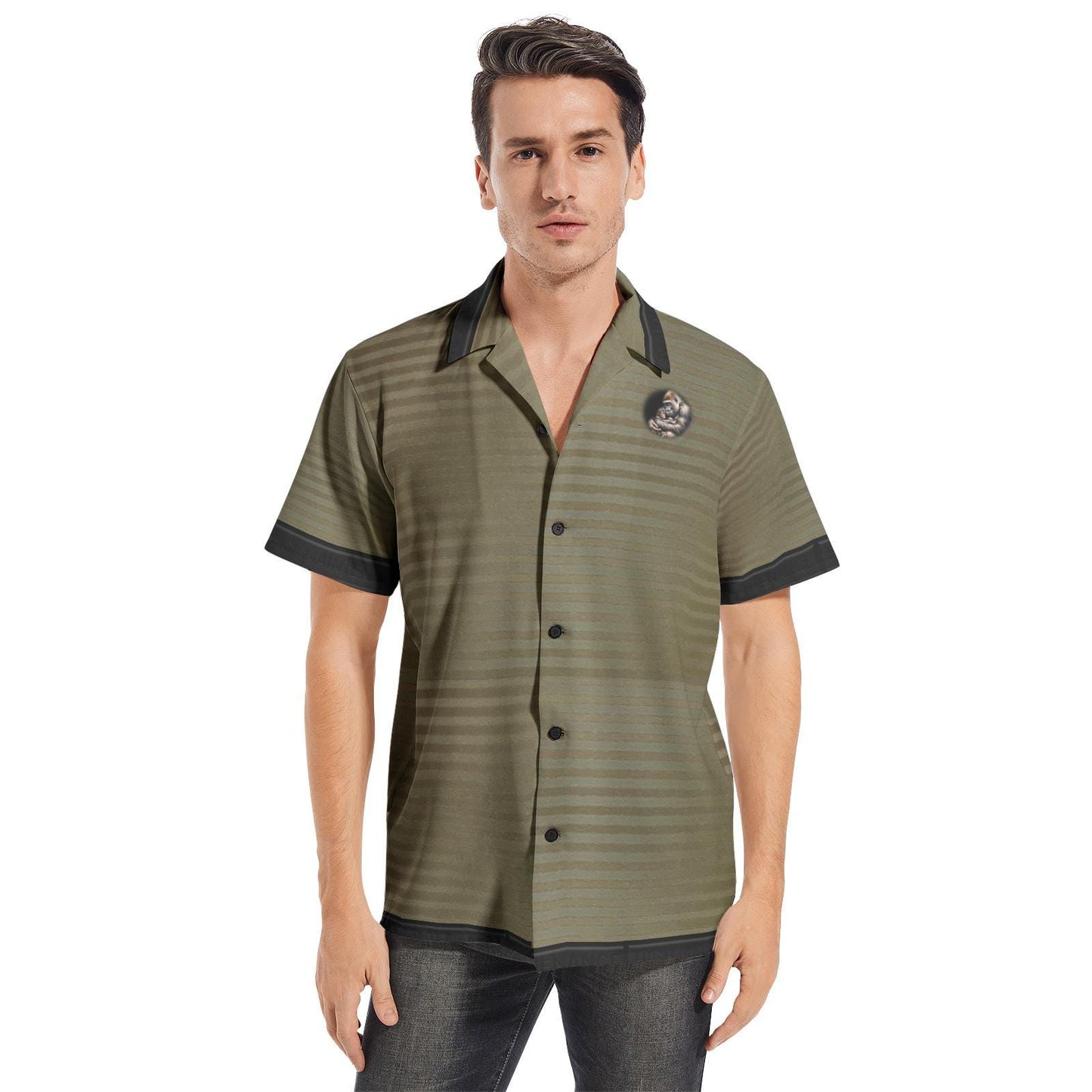 ALIM4U "Grilla" Men's All-over print Short Sleeve Shirts
