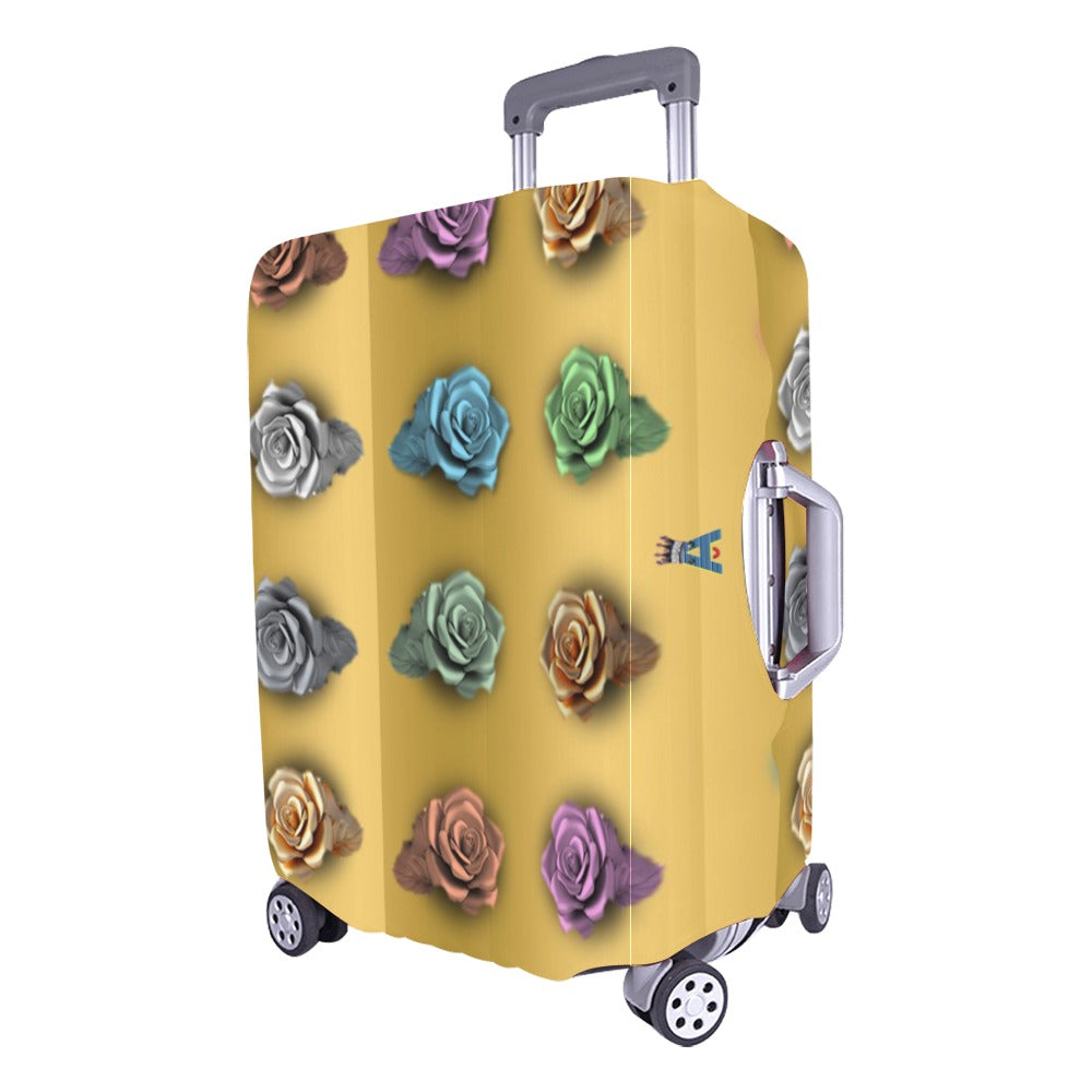 ALIM4U Traveling Rows of Roses Luggage Cover (Large Size) (26"-28")