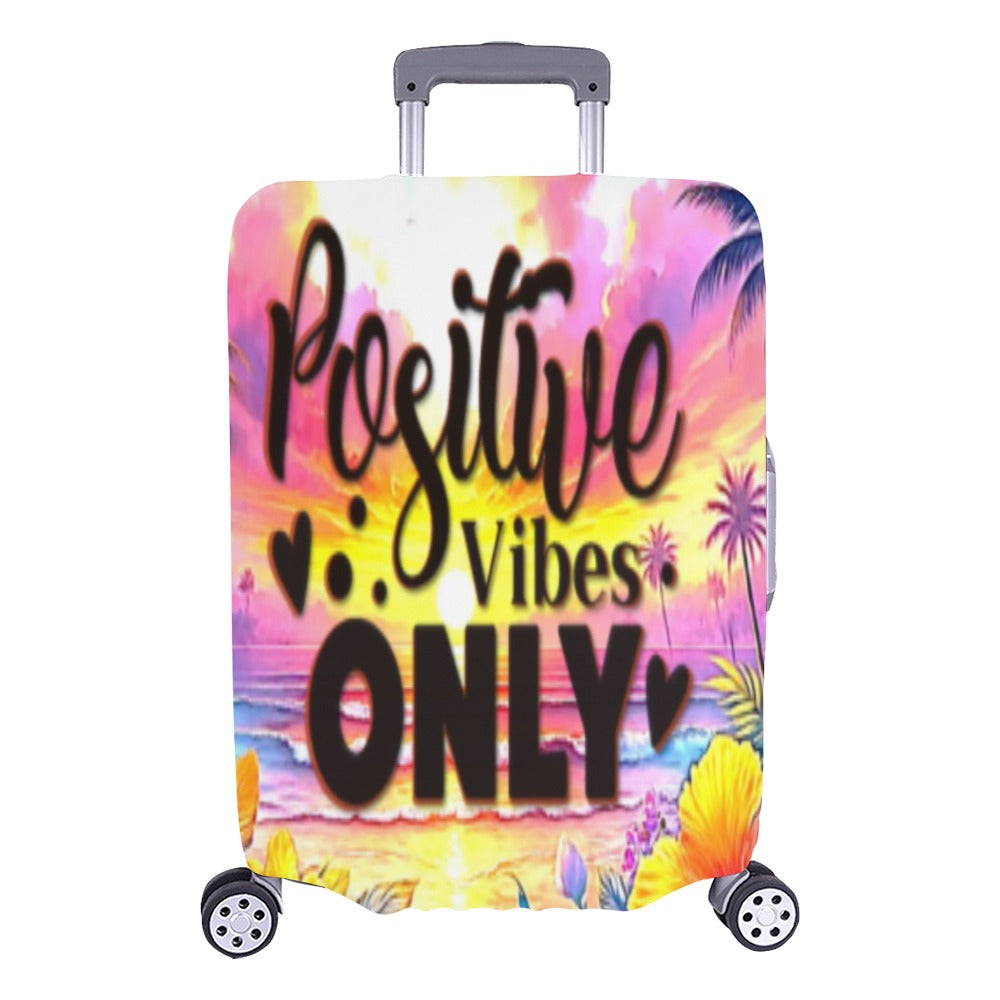 ALIM4U- Positive Vibes Only Luggage Cover (Large Size) (26"-28")