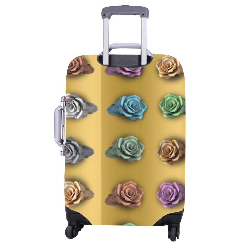 ALIM4U Traveling Rows of Roses Luggage Cover (Large Size) (26"-28")