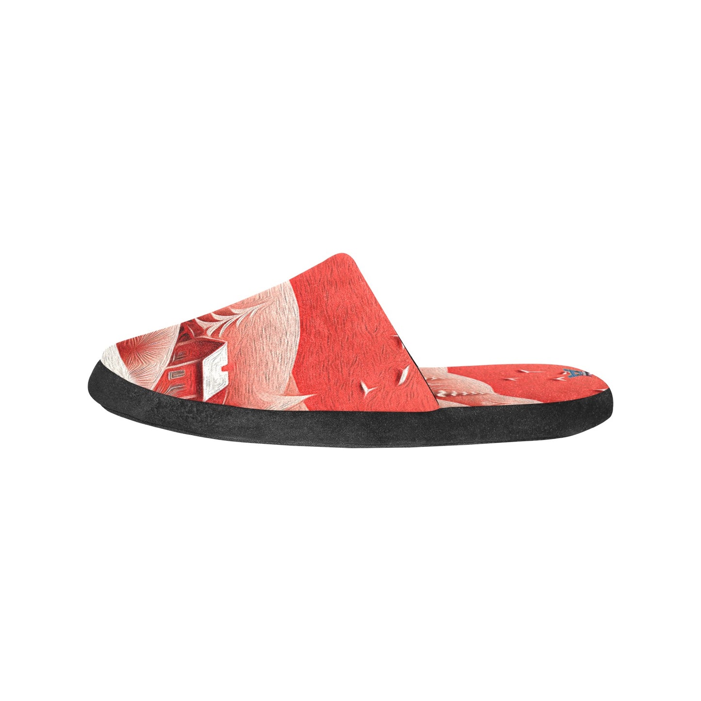 ALIM4U- Men's Comfy Christmas Scenery Slippers (Model 0601)