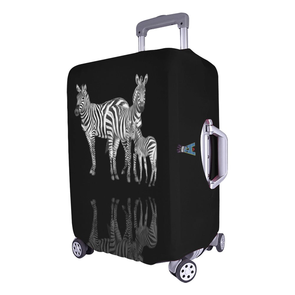 ALIM4U- Zebra Family Luggage Cover (Large Size) (26"-28")