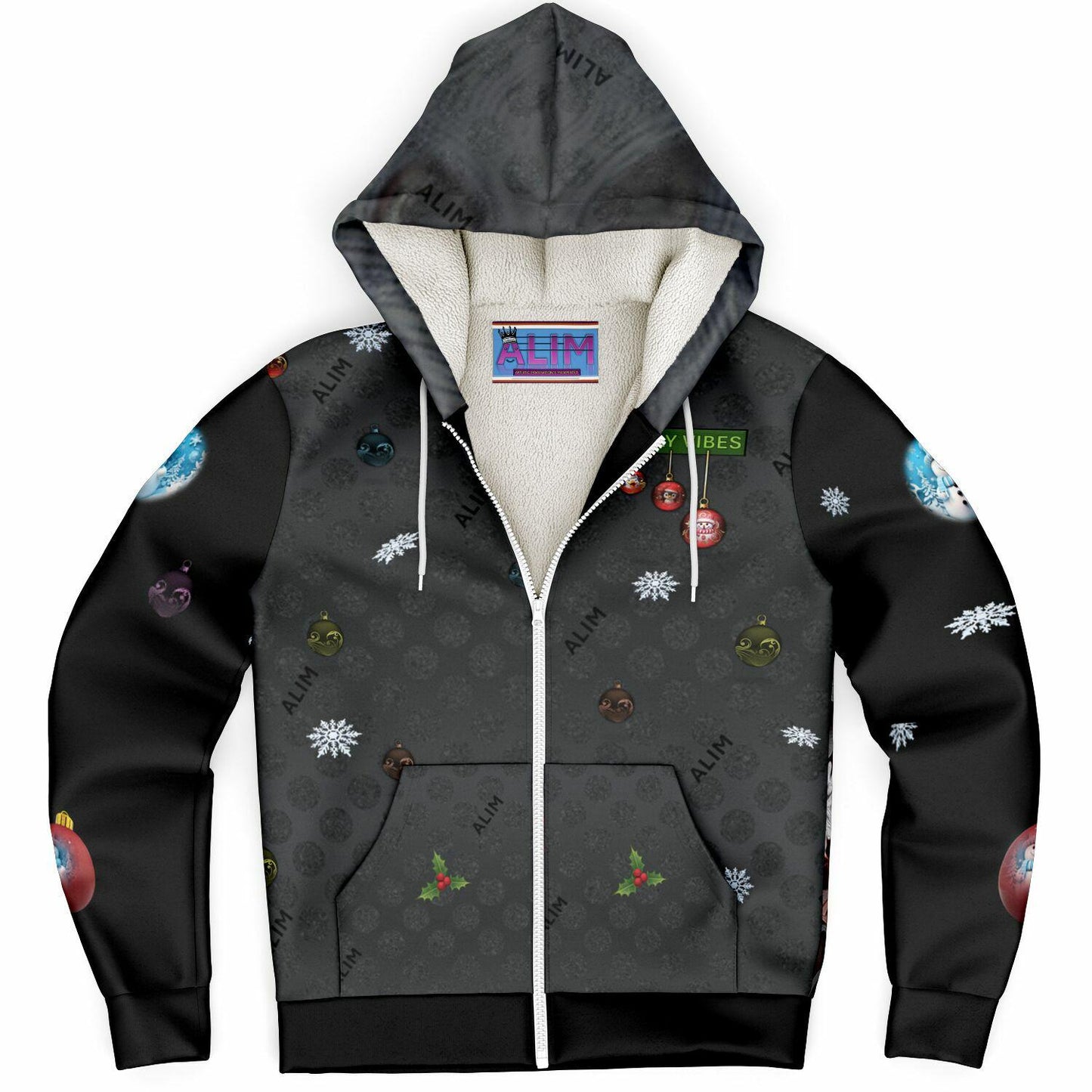 One Ugly One II- Microfleece Ziphoodie - AOP