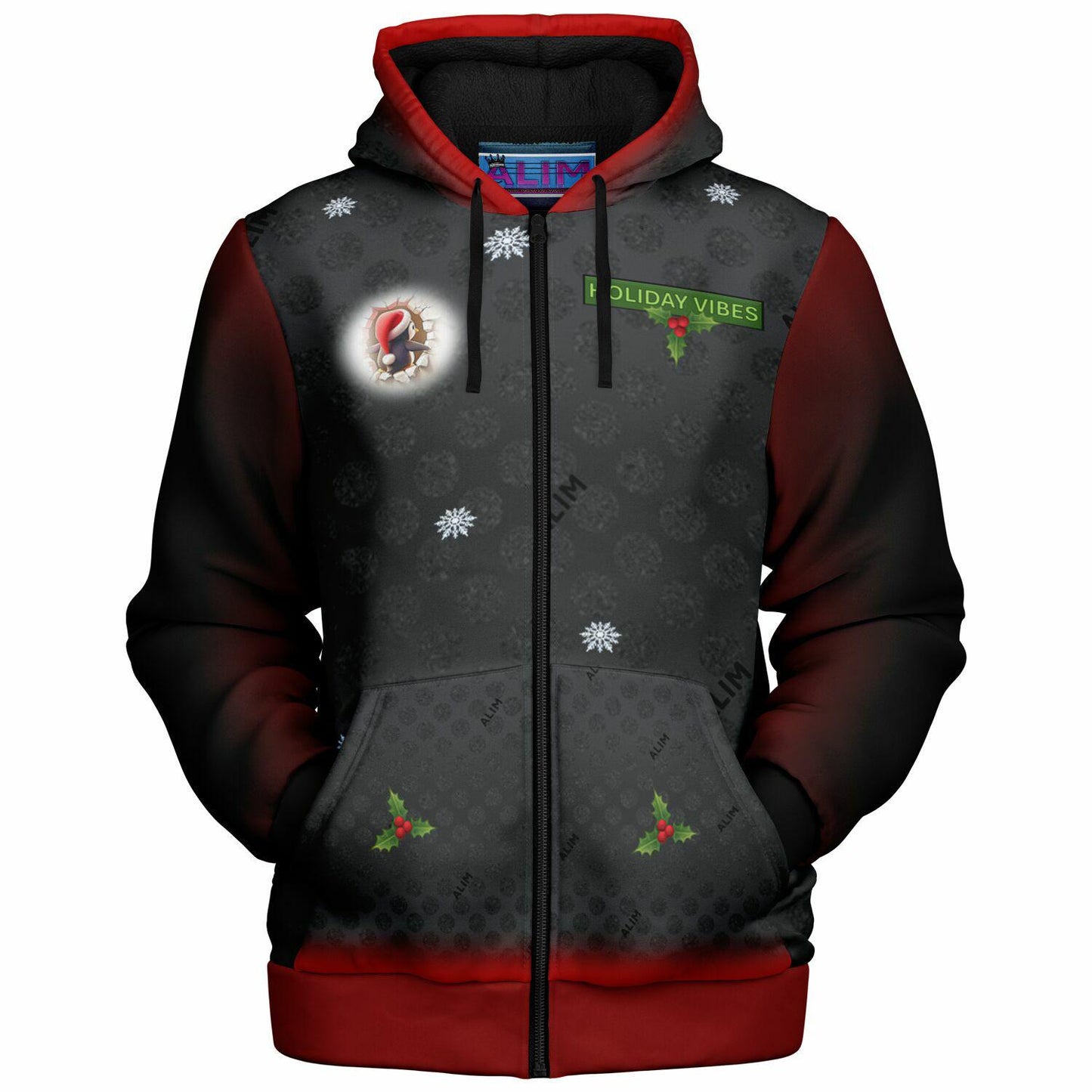 The Other Ugly One- Microfleece Zip Hoodie - AOP