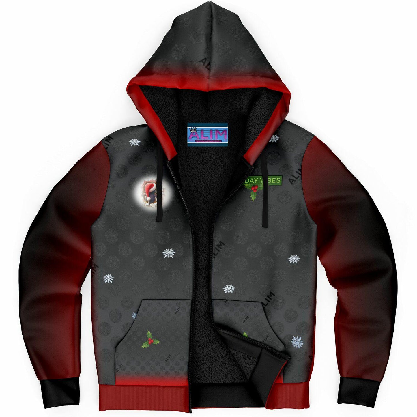 The Other Ugly One- Microfleece Zip Hoodie - AOP