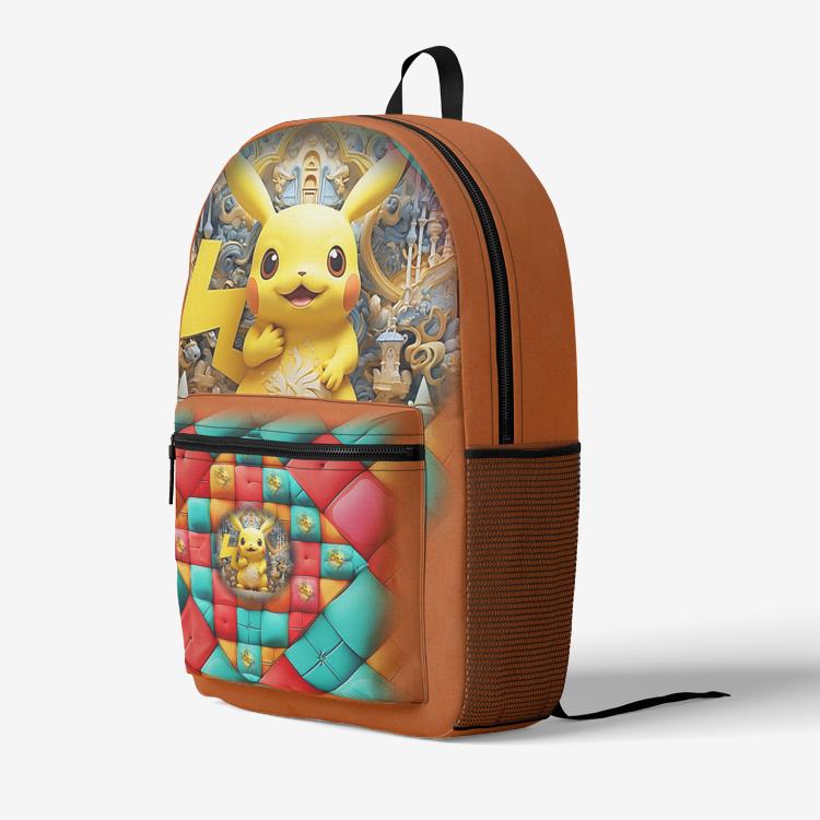 ALIM4U "Peek II" Retro Colorful Print Trendy Backpack