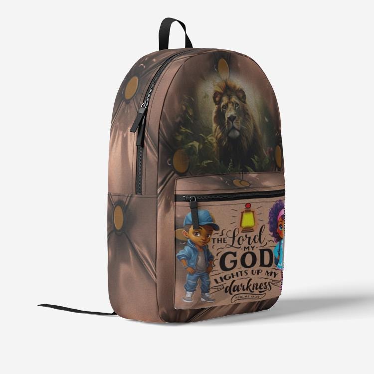 ALIM4U "Light Up My Life" Retro Colorful Print Trendy Backpack