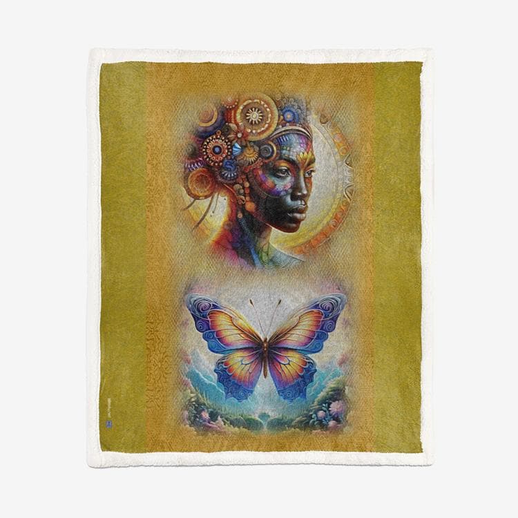 ALIM4U "Golden Chile" Double-Sided Super Soft Plush Blanket