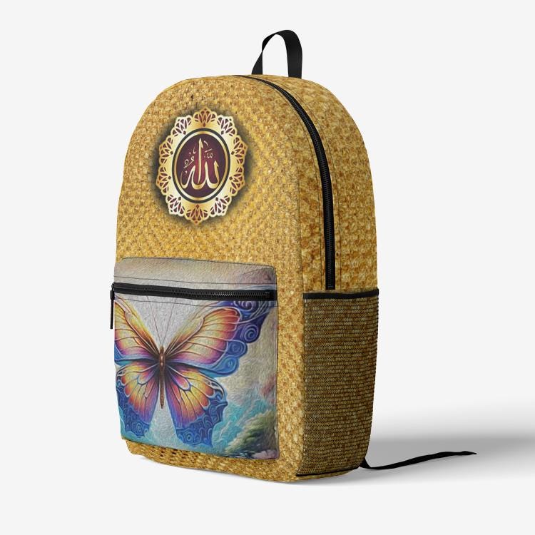 ALIM4U "His Creations" Retro Colorful Print Trendy Backpack