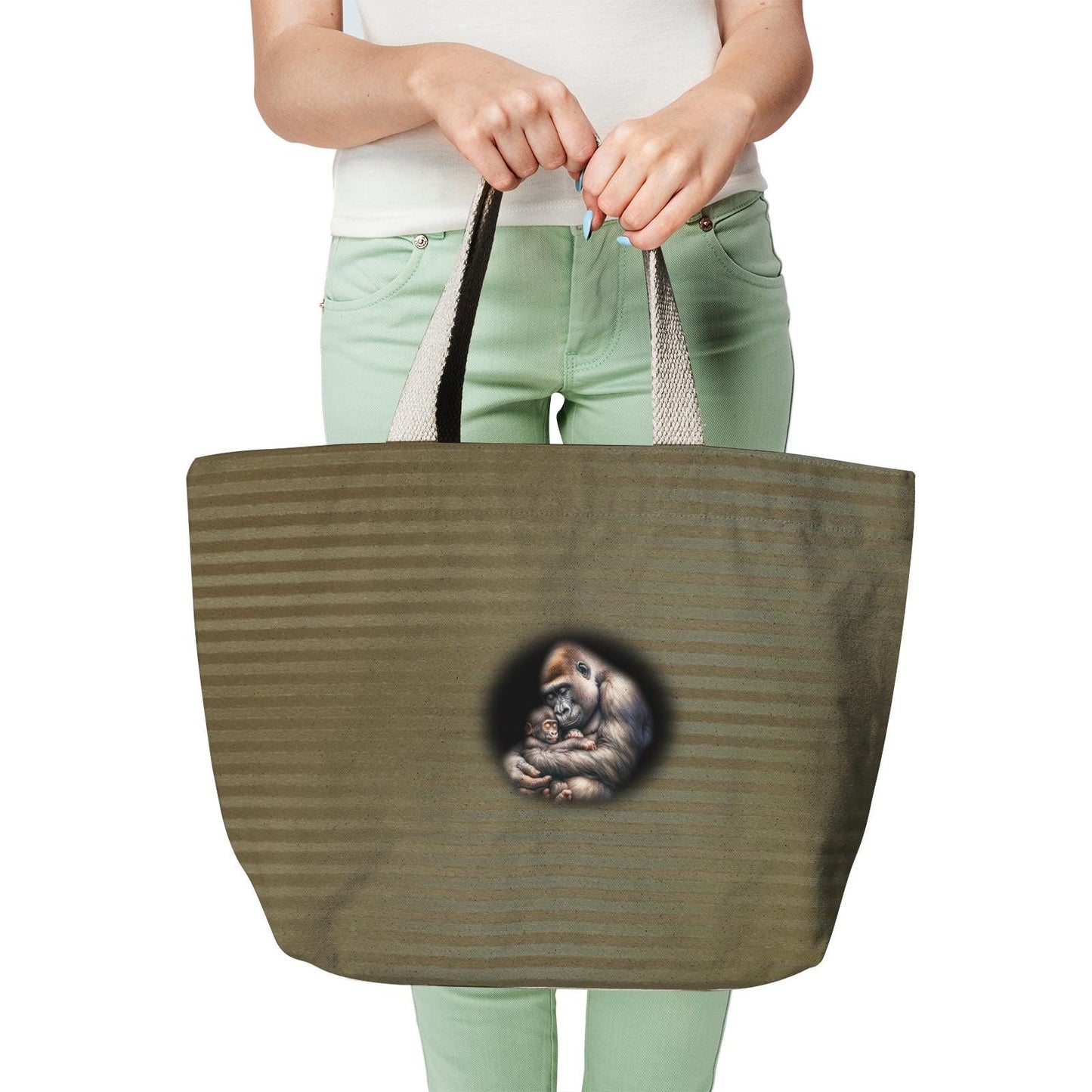 ALIM4U "Grilla" Heavy Duty and Strong Natural Canvas Tote Bags