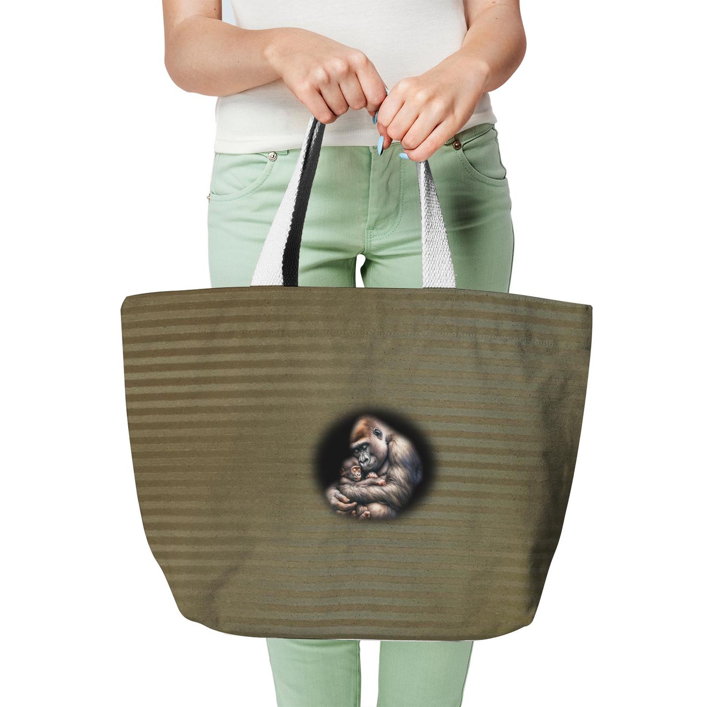 ALIM4U "Grilla" Heavy Duty and Strong Natural Canvas Tote Bags