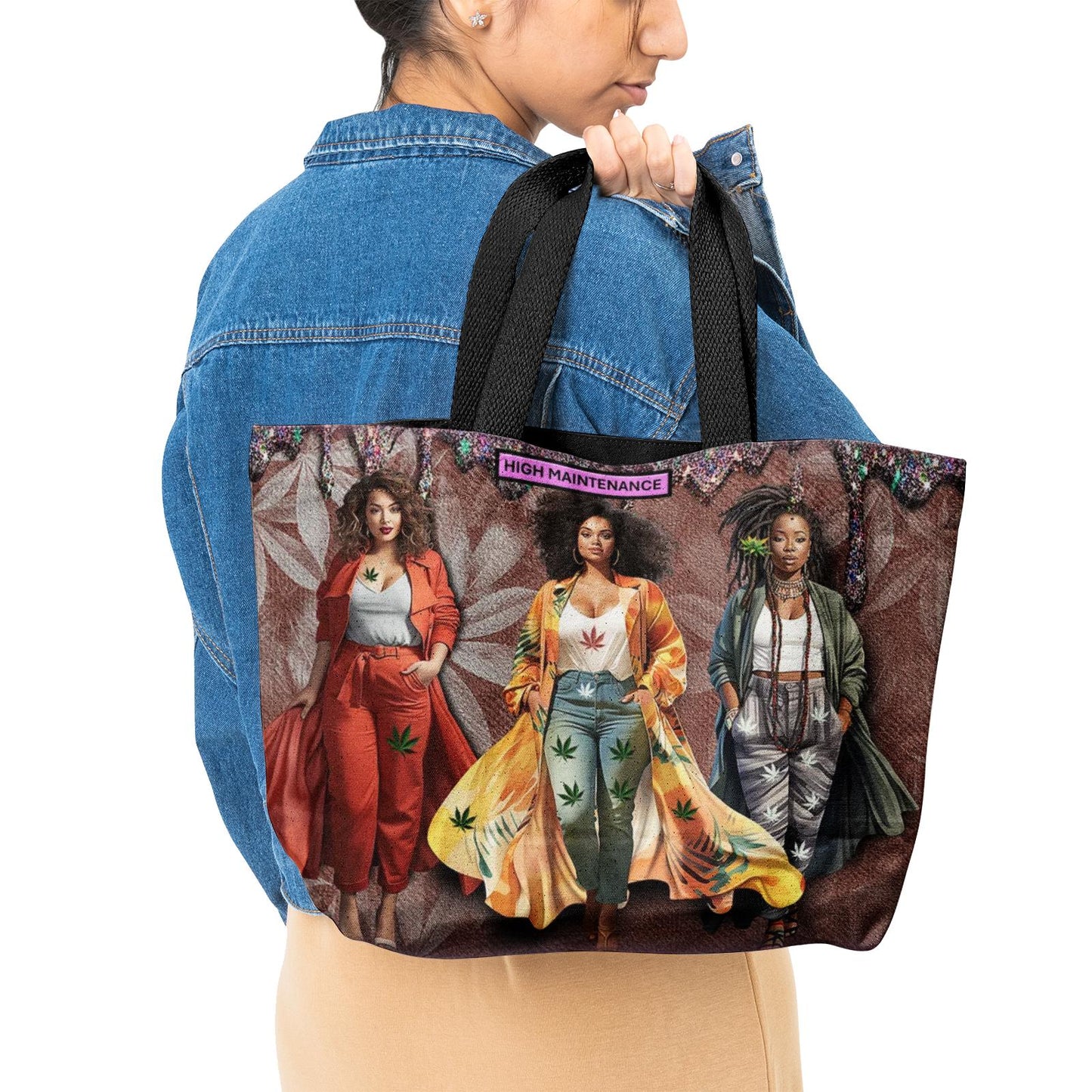 ALIM4U "Thick Drip" Heavy Duty and Strong Natural Canvas Tote Bags