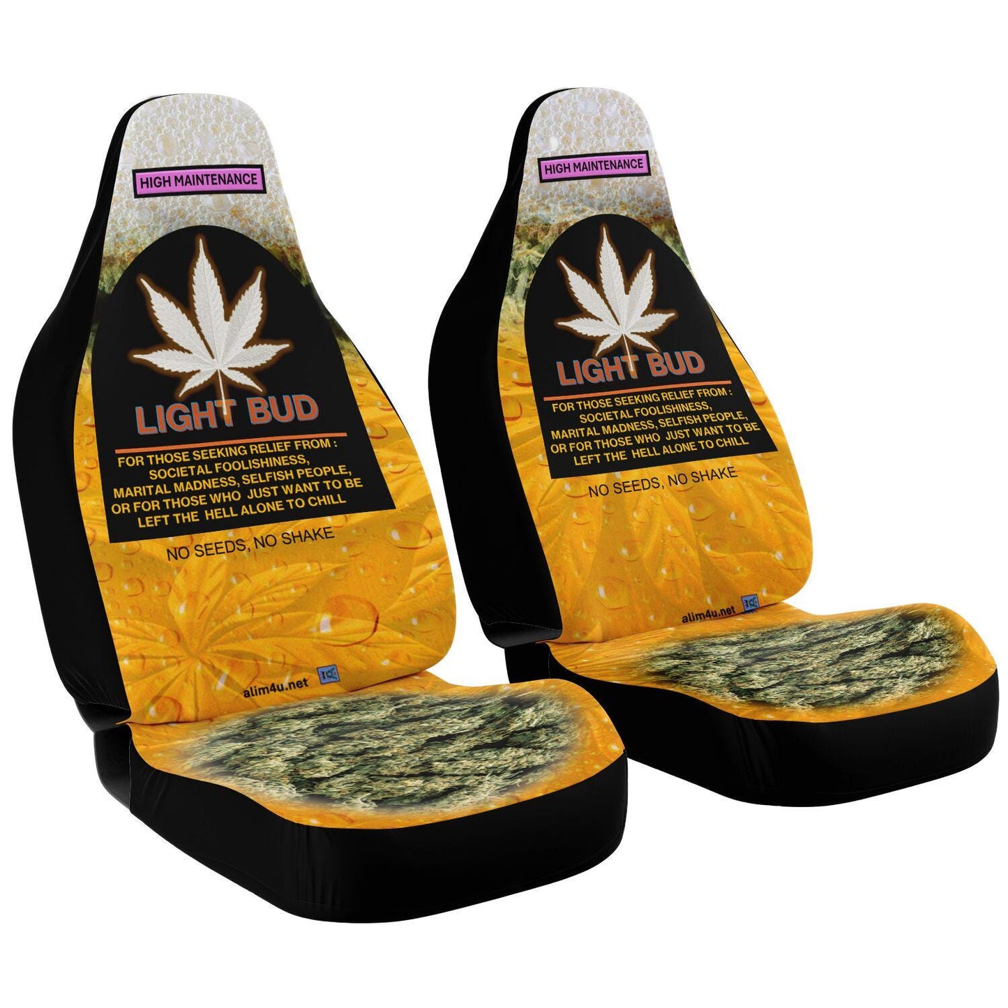 ALIM4U "Light Bud" Car Seat Cover - AOP