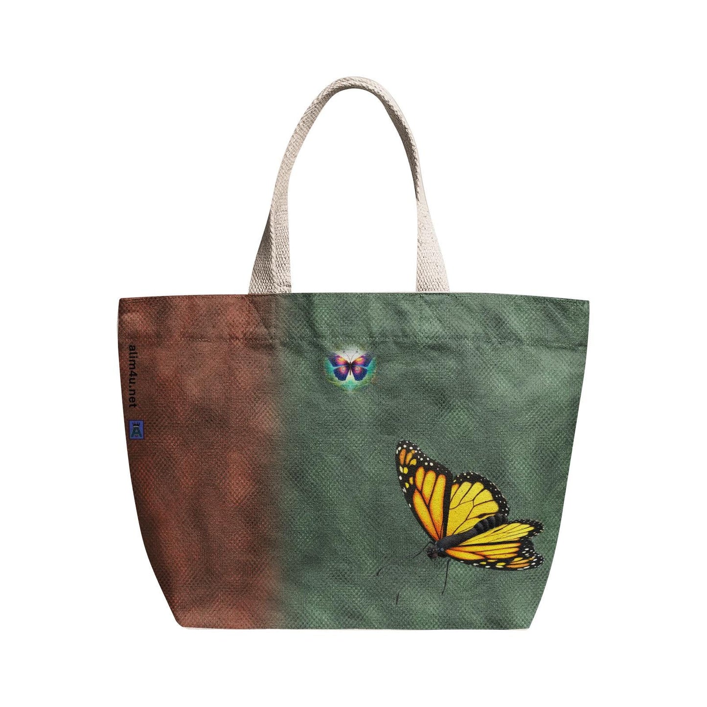 ALIM4U "Blossom" Heavy Duty and Strong Natural Canvas Tote Bags