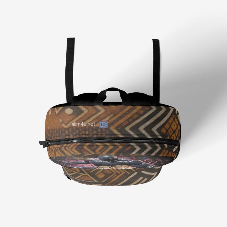 ALIM4U "Panther" Retro Colorful Print Trendy Backpack